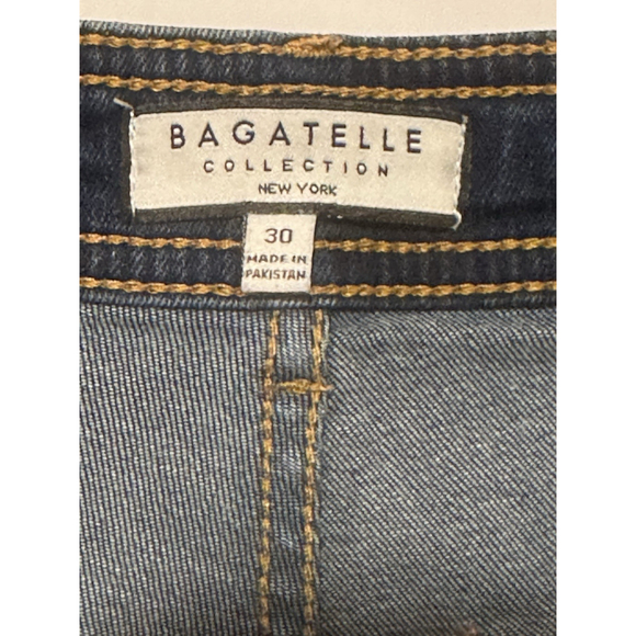 Bagatelle Wide Leg Flare Jeans Womens 30 Waist Blue High Rise Denim Hippie Retro - Picture 4 of 16
